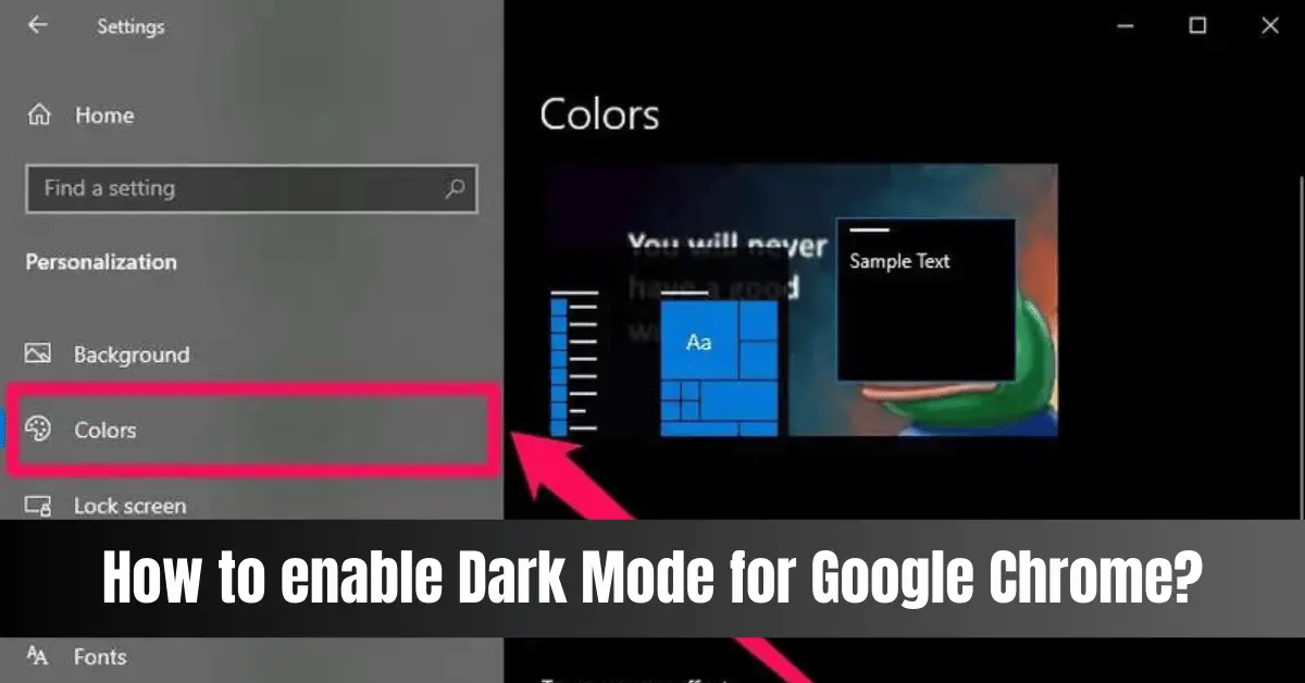 How to enable Dark Mode for Google Chrome