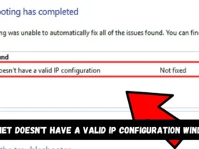 Ethernet doesn't have a valid IP configuration windows 10