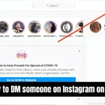 How to DM someone on Instagram on PC