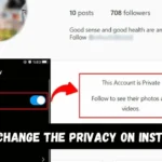 How to change the privacy on Instagram