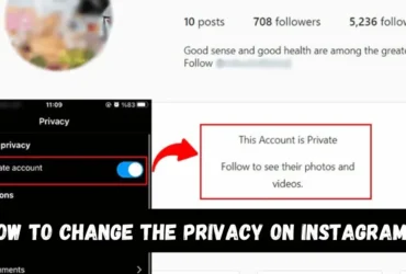 How to change the privacy on Instagram