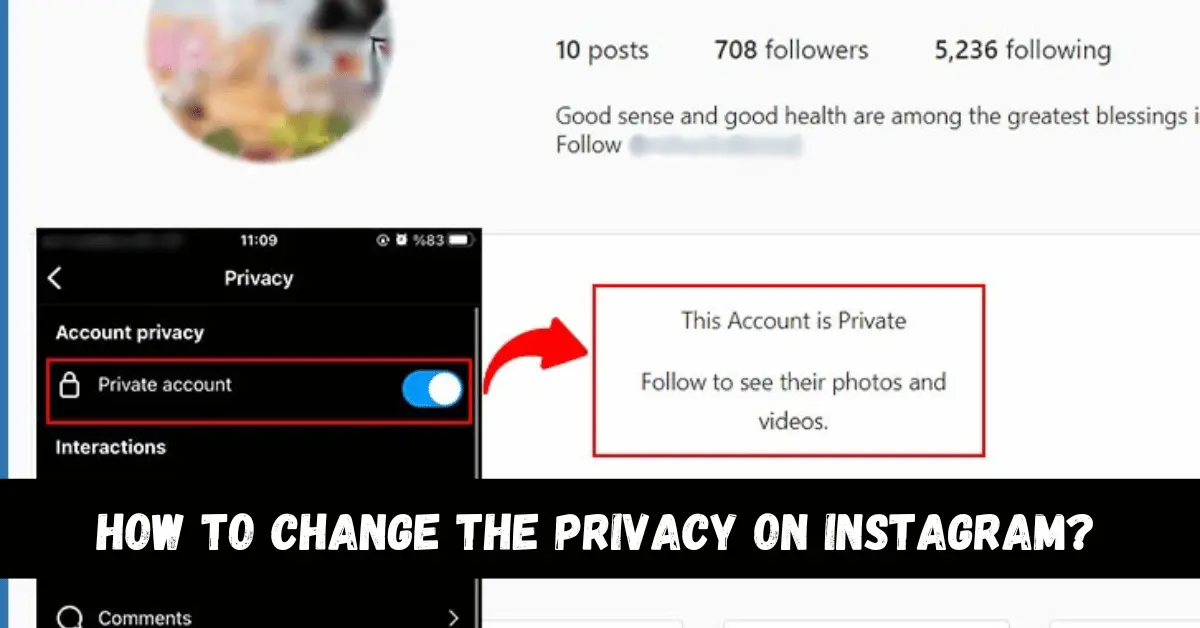 How to change the privacy on Instagram