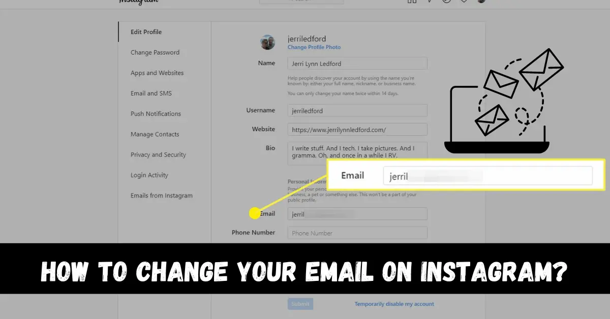 How to change your email on Instagram