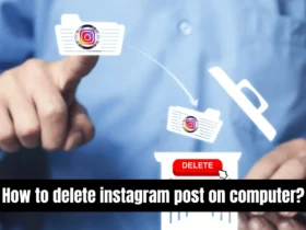 How to delete instagram post on computer