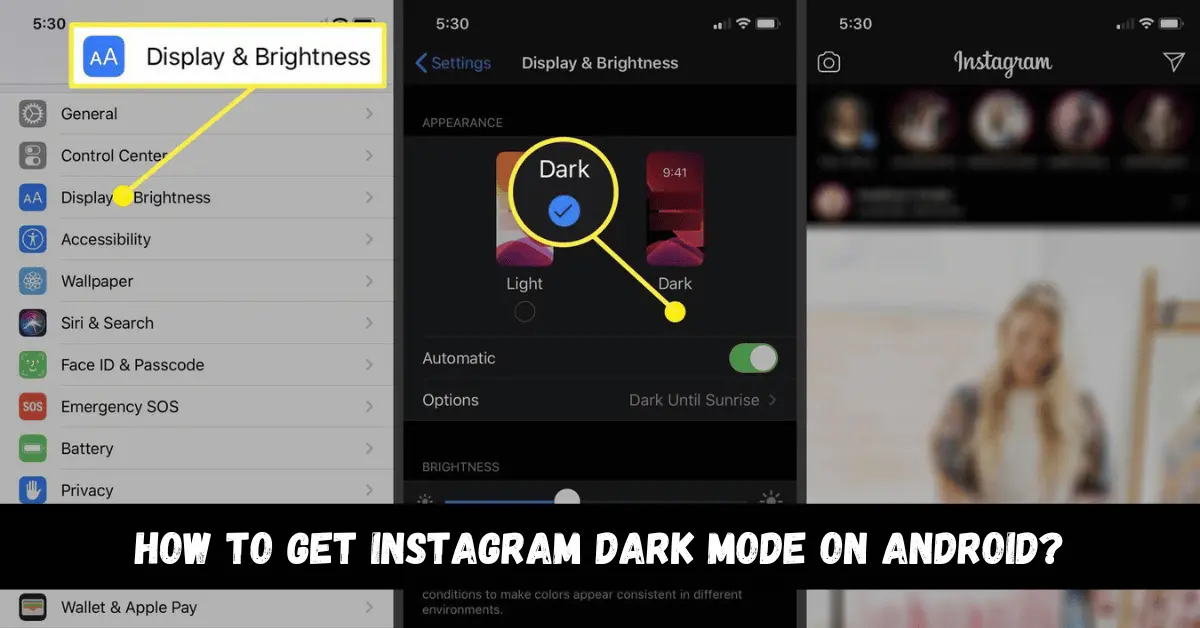 How to get Instagram dark mode on Android