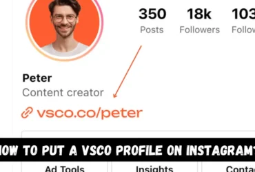 How to put a VSCO profile on Instagram