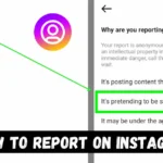 How to report on Instagram