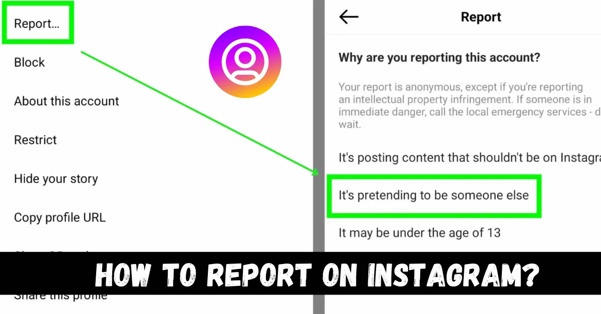 How to report on Instagram