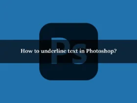 How to underline text in Photoshop