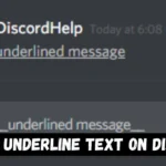 How to underline text on Discord