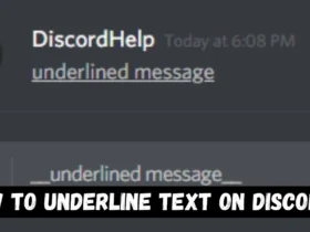 How to underline text on Discord